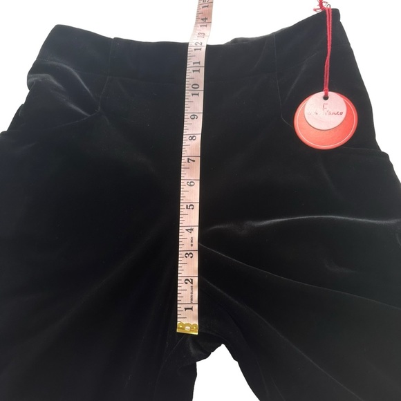 EVA FRANCO NWT Size 6 Hepburn Pant in Black Velvet Wide Leg High Waisted Pocket - Picture 15 of 16
